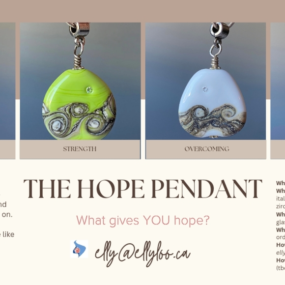 The Hope Pendant-white - Picture 3 of 3